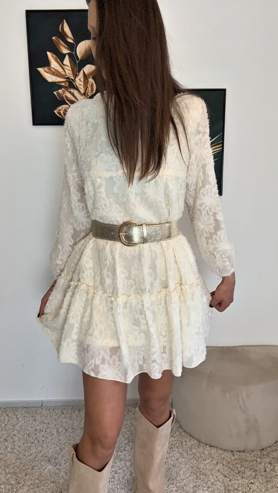 Robe KATIA (noir, écru, rose)