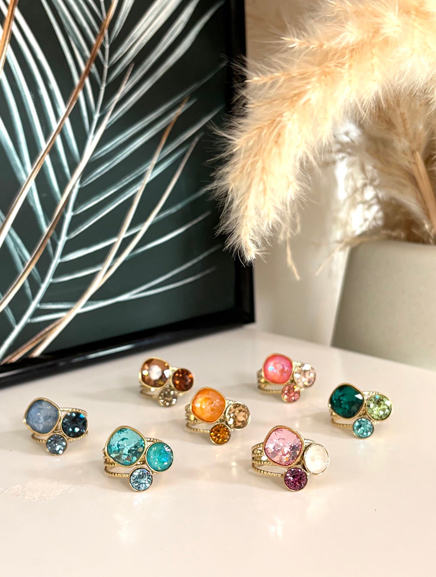 Bague VERT (cristaux Swarovski®)