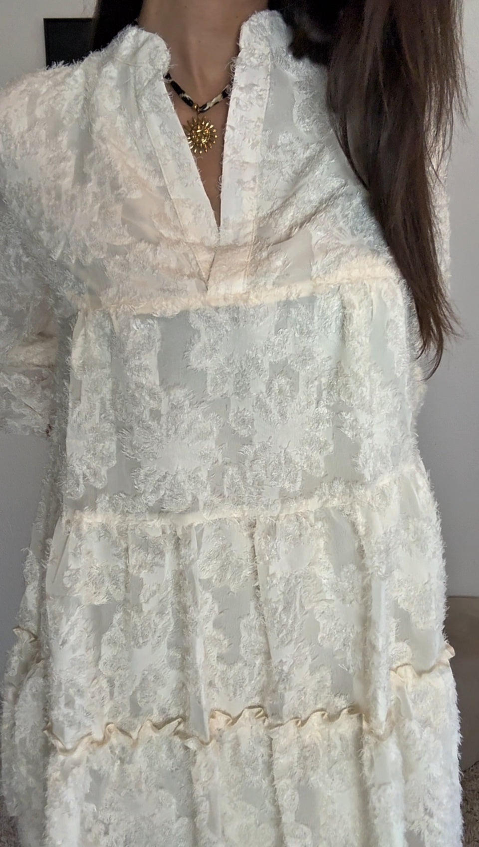 Robe KATIA (noir, écru, rose)