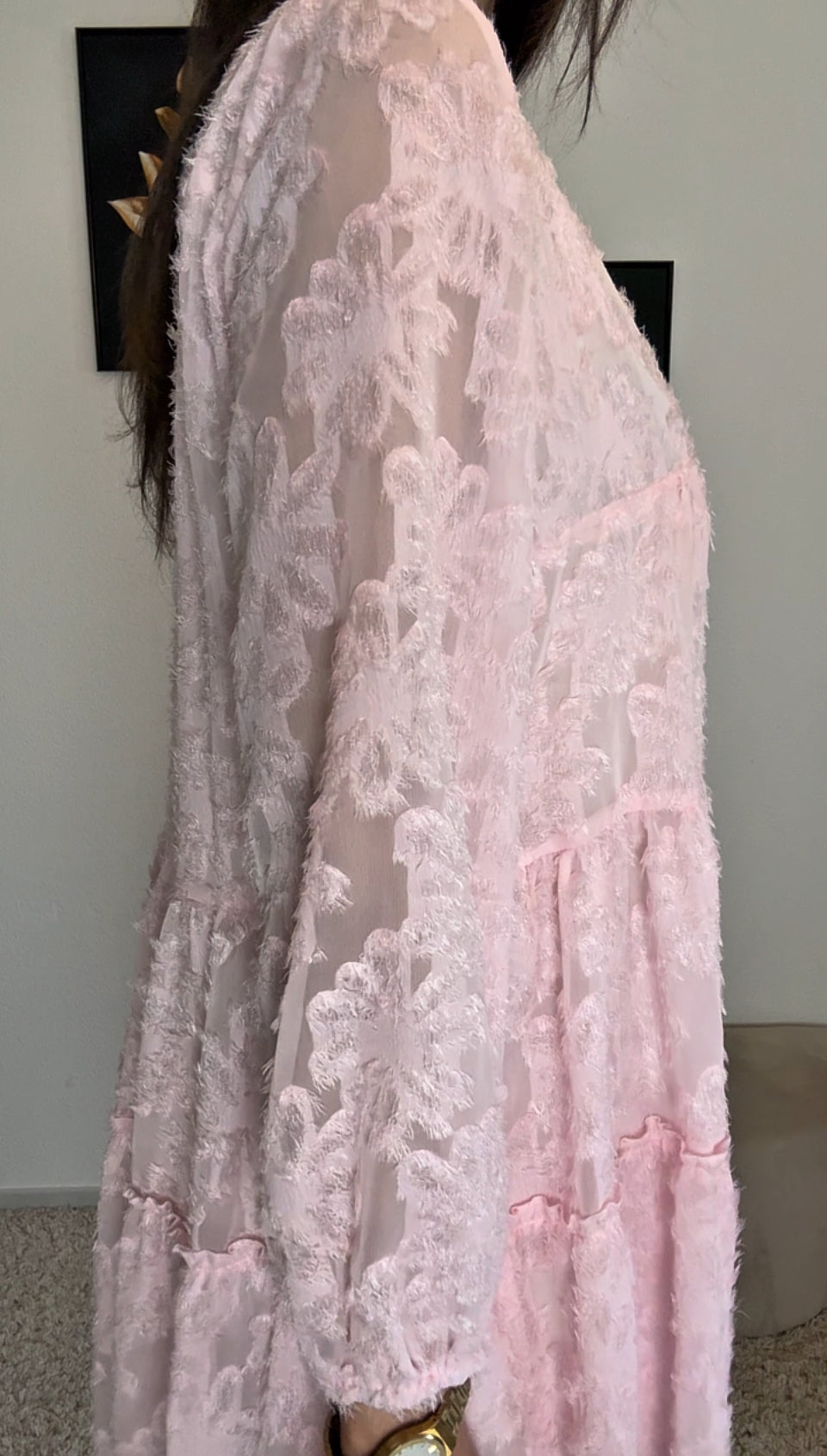 Robe KATIA (noir, écru, rose)