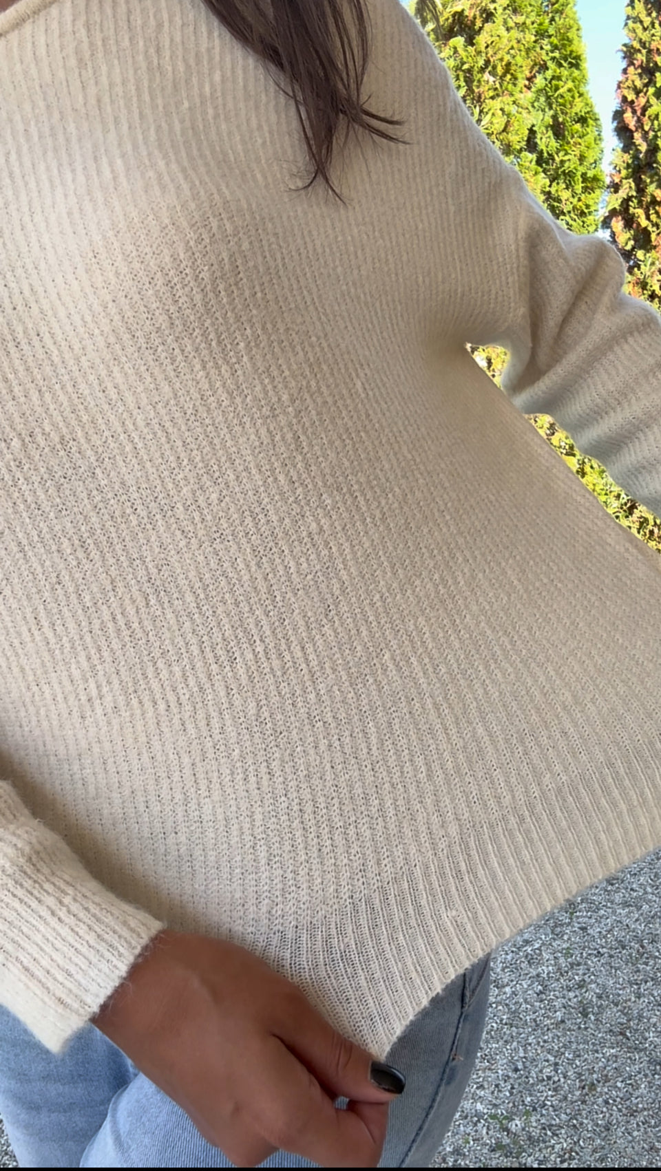 Pull CANDICE (écru, noir)