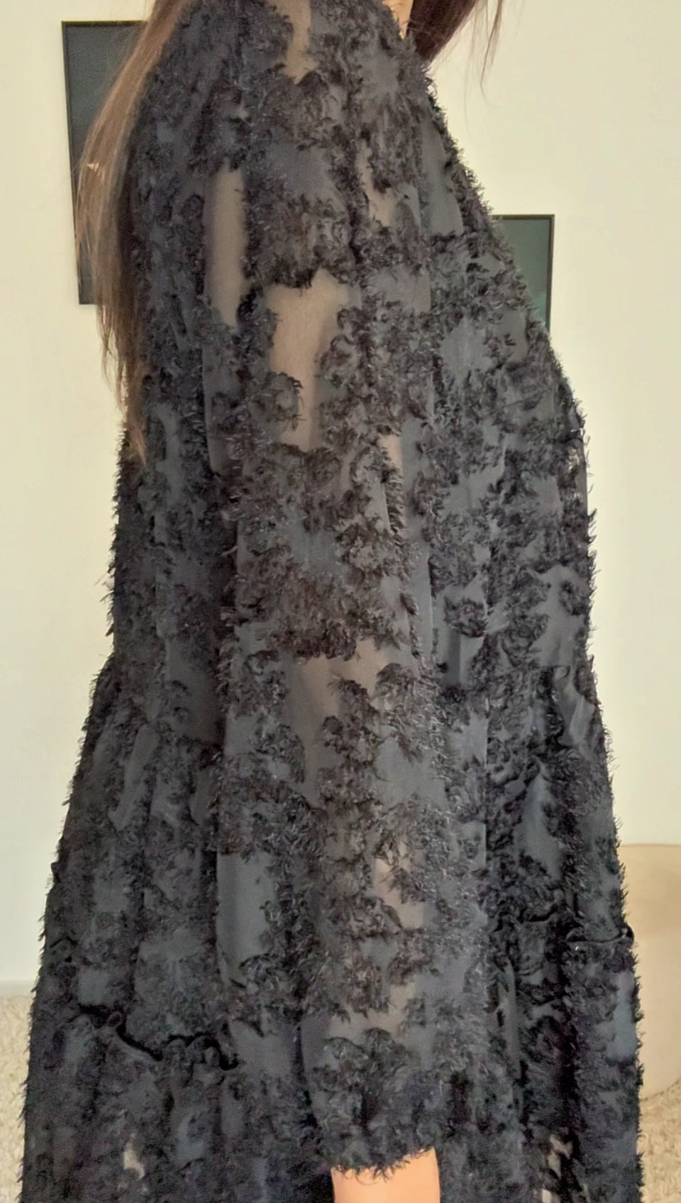 Robe KATIA (noir, écru, rose)