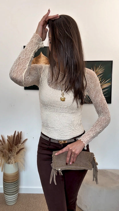 Top DENTELLE (écru)