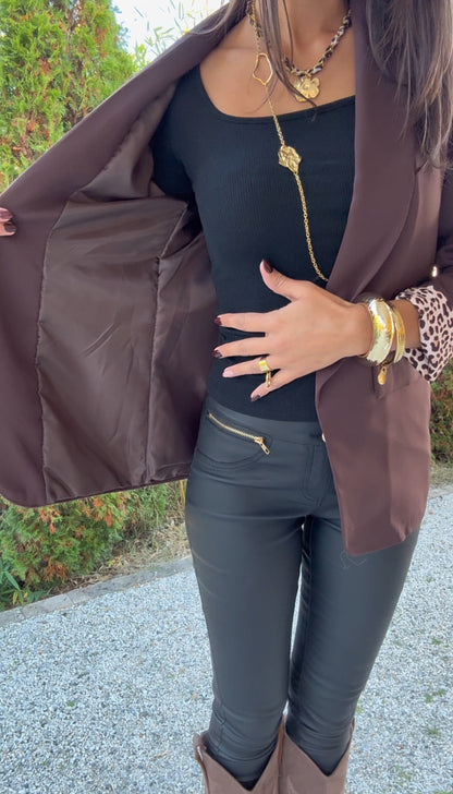 Blazer Revers léopard (le dernier)