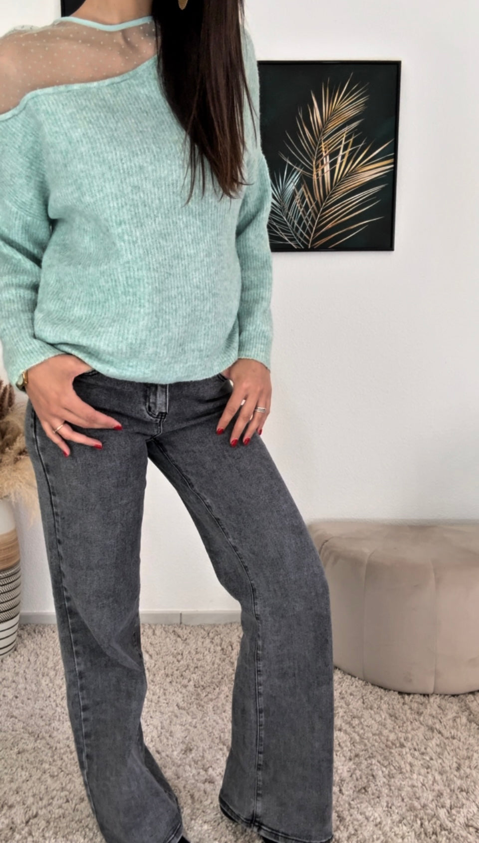 Pull CANDICE (écru, noir, léopard, rose, vert)