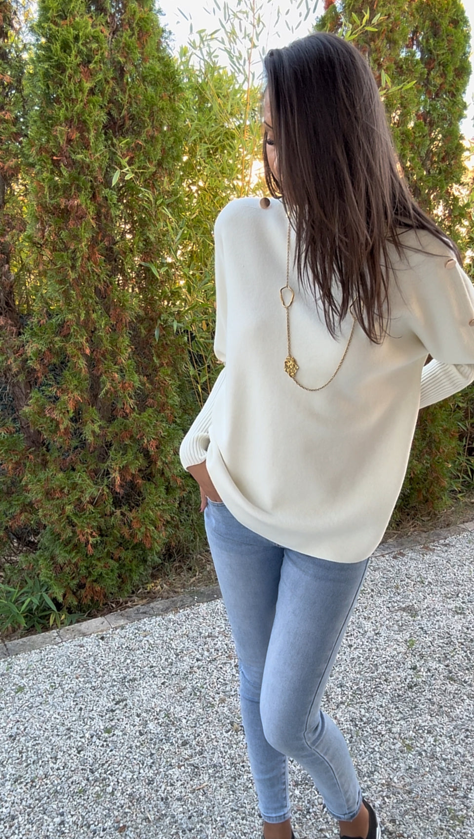 Pull SANAA (blanc,noir)