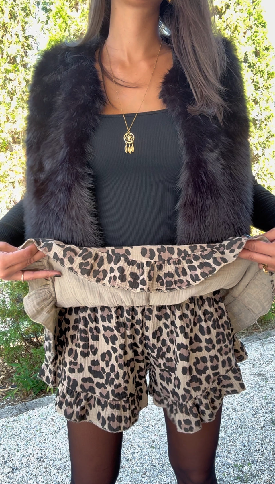 Jupe short LEOPARD