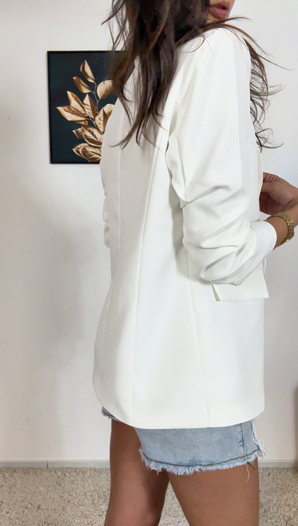 Blazer (blanc, kaki, noir)