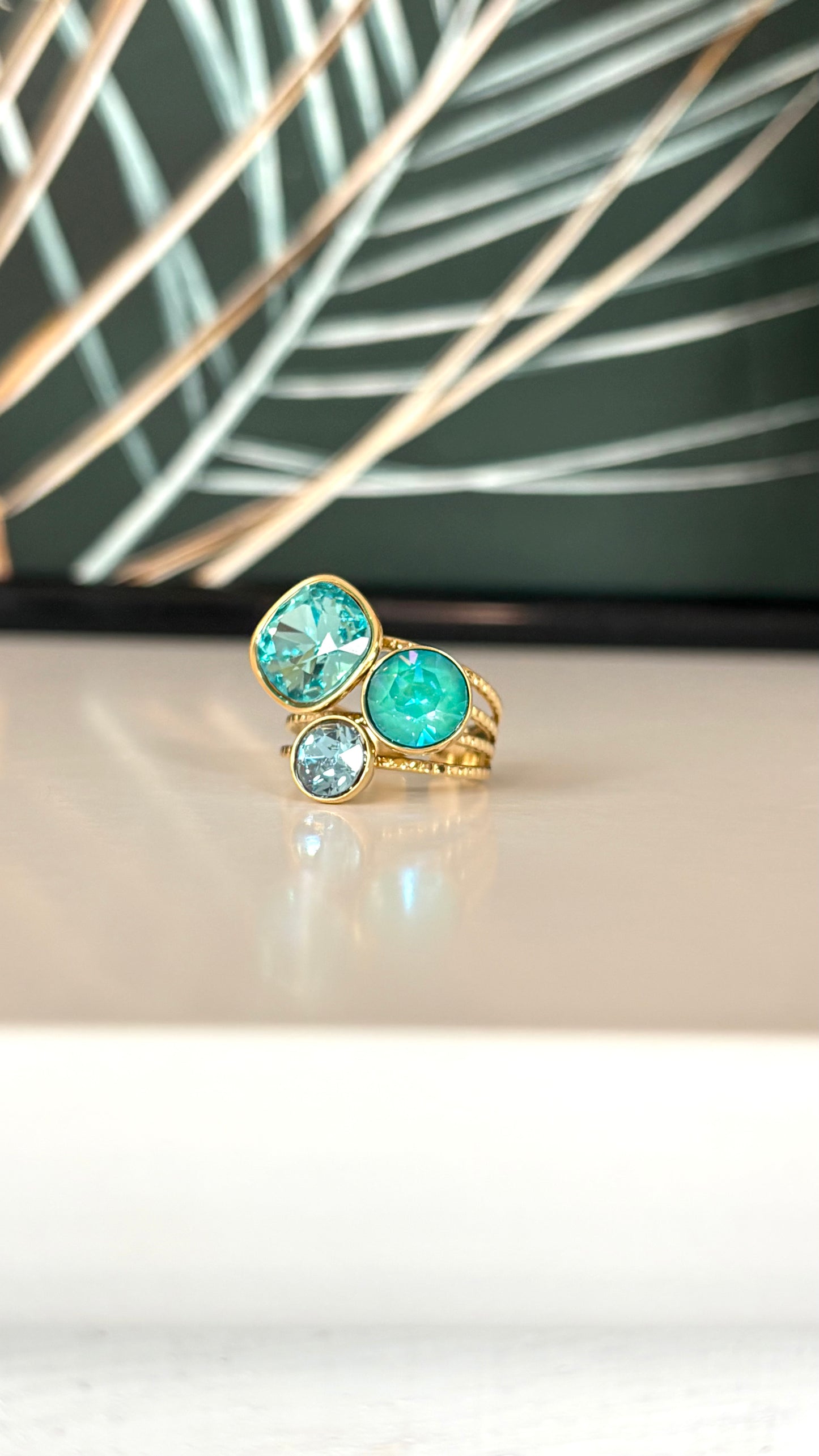 Bague LAGON (cristaux Swarovski®)
