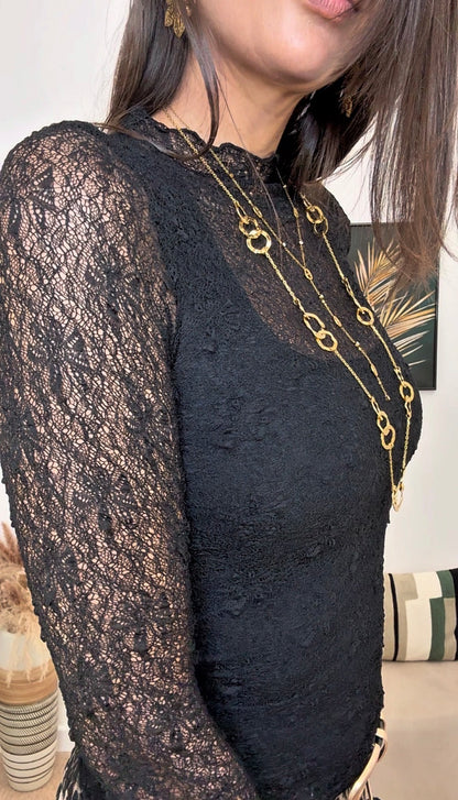 Top DENTELLE (noir)
