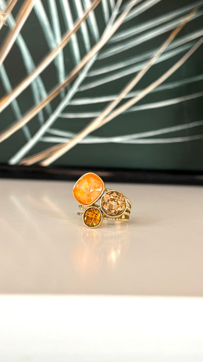 Bague AMBRE (cristaux Swarovski®)