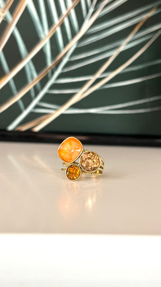 Bague AMBRE (cristaux Swarovski®)