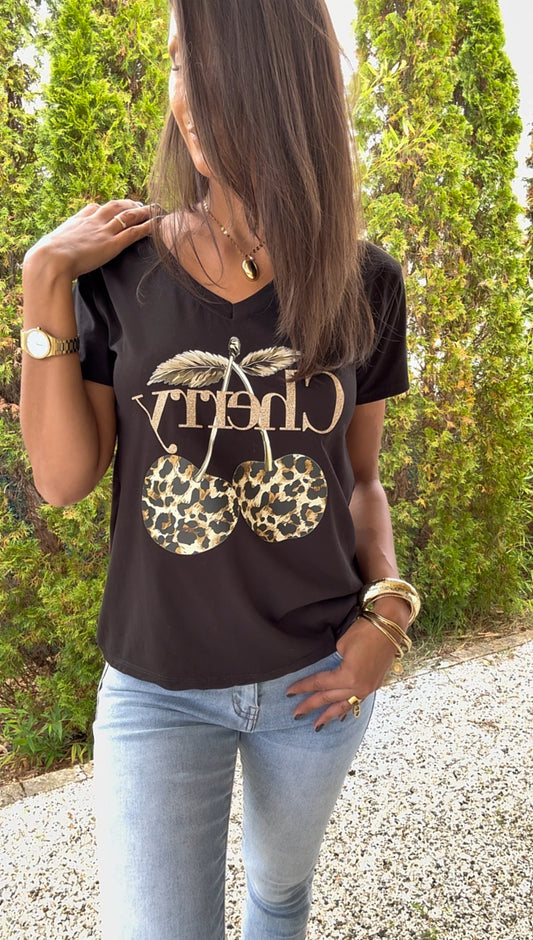 Tee shirt CHERRY (existe en 2 coloris)