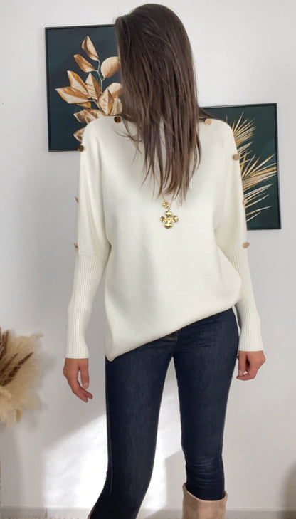 Pull SANAA (blanc,noir)