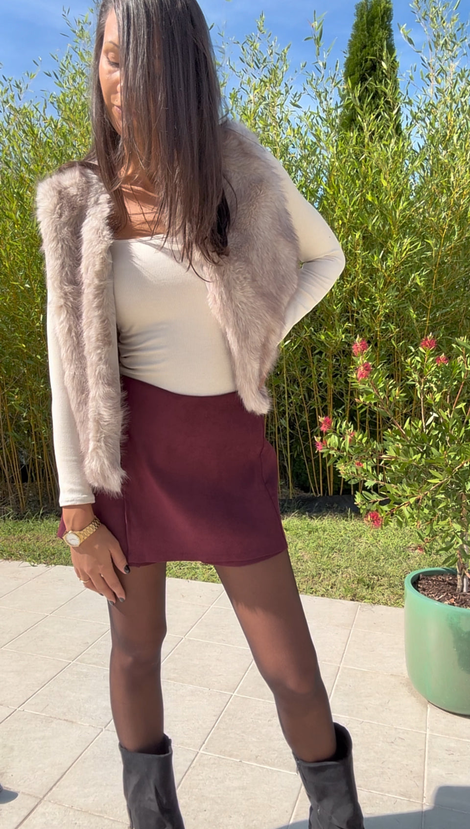 Jupe Short VANESSA  (existe en 4 coloris)