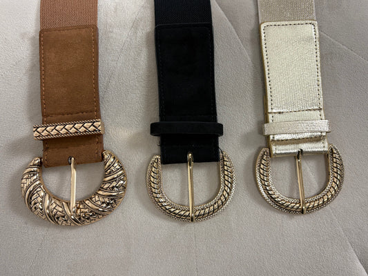Ceinture (doré, noir, marron)