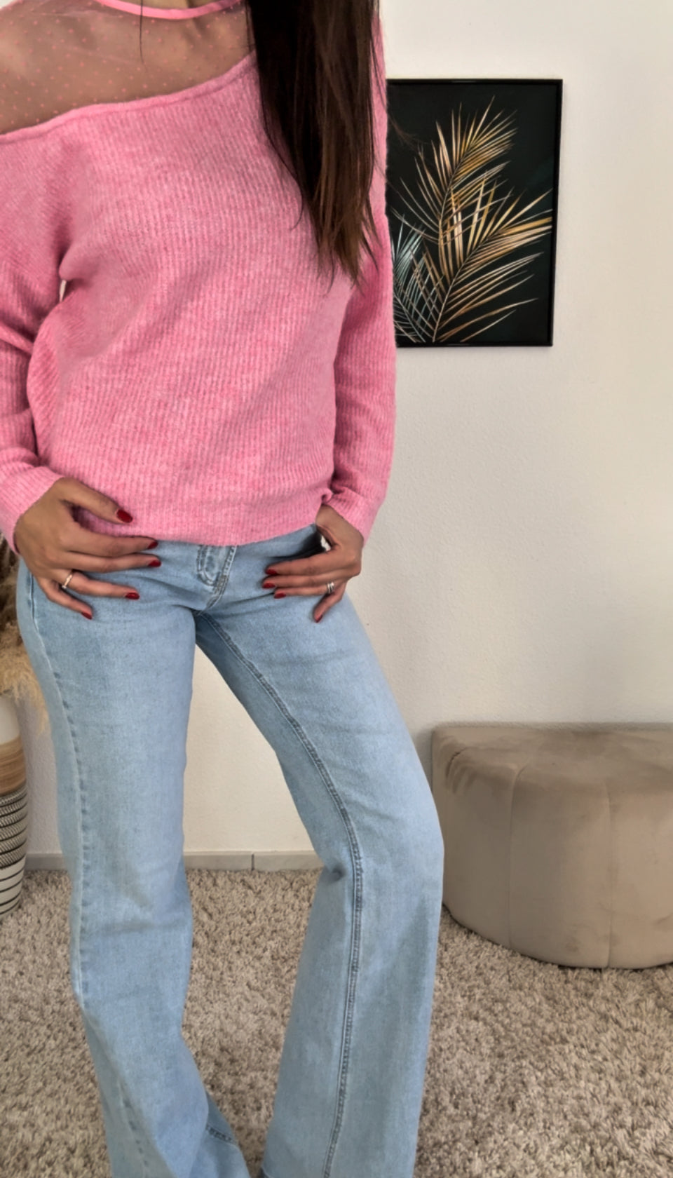 Pull CANDICE (écru, noir, léopard, rose, vert)