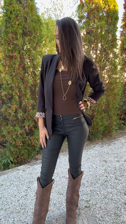 Blazer Revers léopard (le dernier)