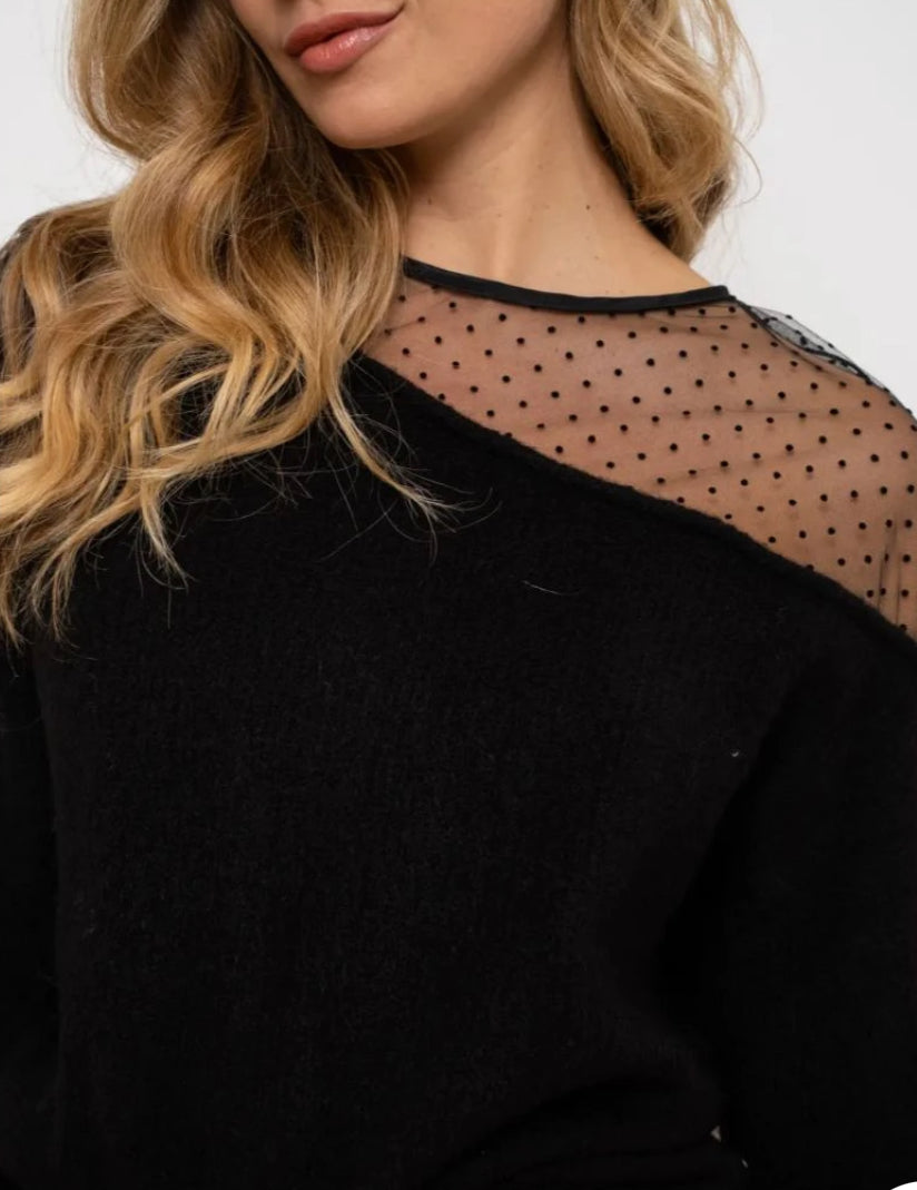 Pull CANDICE (écru, noir, léopard, rose, vert)