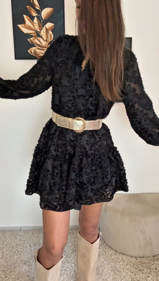 Robe KATIA (noir, écru, rose)