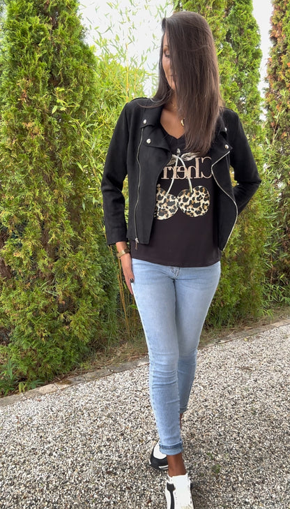 Tee shirt CHERRY (existe en 2 coloris)
