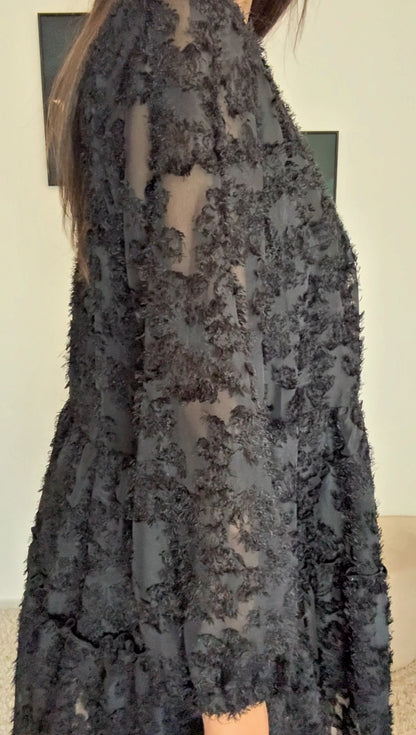 Robe KATIA (noir, écru, rose)