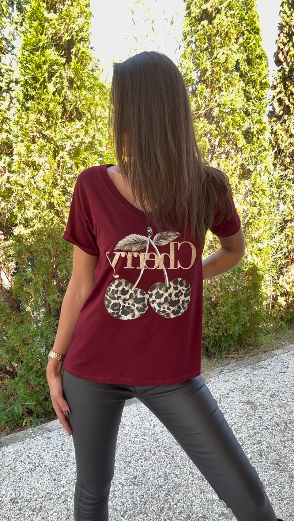 Tee shirt CHERRY (existe en 2 coloris)