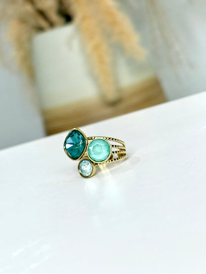 Bague EMERAUDE (cristaux Swarovski®)