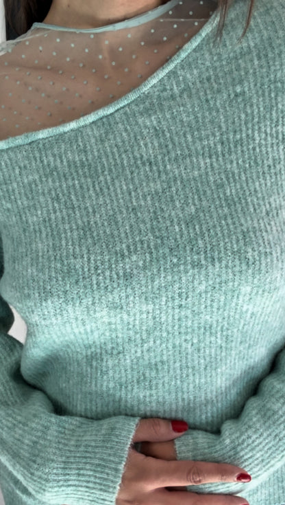 Pull CANDICE (écru, noir, léopard, rose, vert)