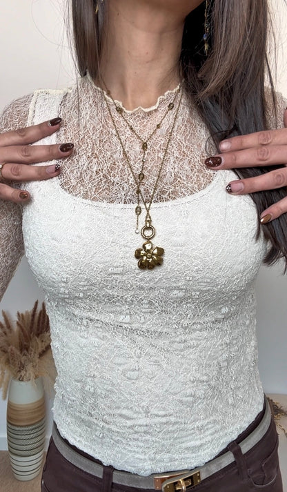 Top DENTELLE (écru)