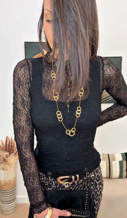 Top DENTELLE (noir)